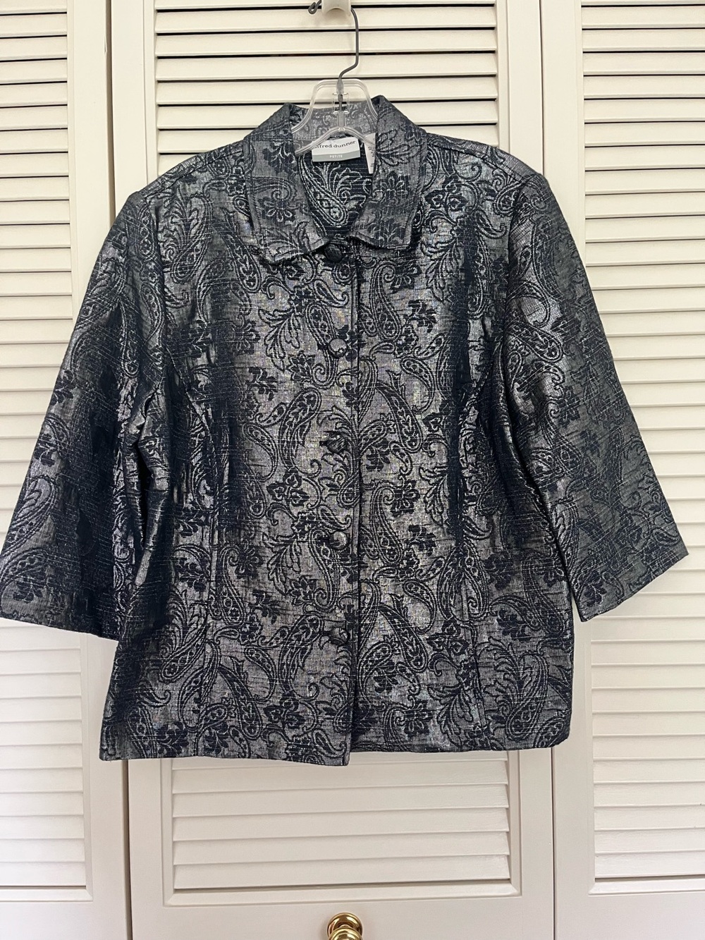 Alfred Dunn Metallic paisley jacket